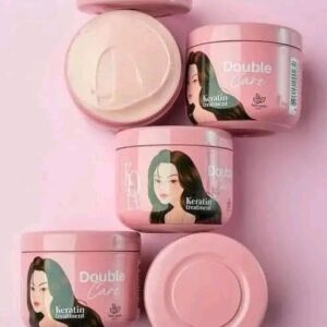 Double Care Keratin Treatment Hair Mask for damaged hair repair and smooth silky hair