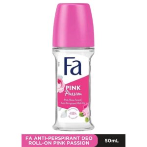 Fa Pink Passion Roll-On Deodorant 50ml Pink Rose Anti-Perspirant for Women