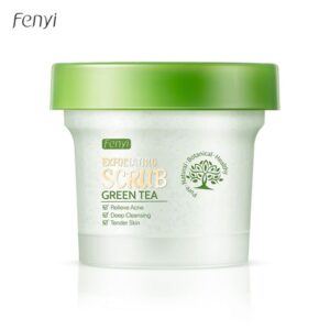 Fenyi Green Tea Exfoliating Scrub for deep cleansing, acne relief, and smooth glowing skin