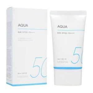MISSHA Aqua Sun Gel SPF50+ PA++++ lightweight Korean sunscreen 50ml